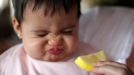 Funny Video:Babies eating lemon for first time