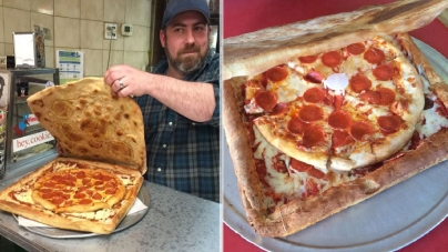 Νέα Υόρκη: Πιτσαρία κατασκεύασε κουτί πίτσας από πίτσα!