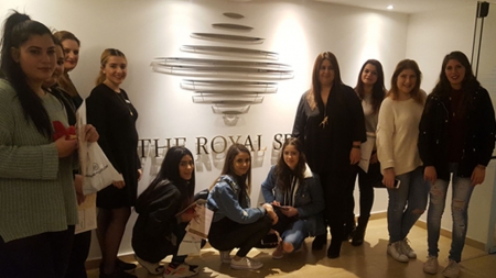 Εκπαιδευτική Επίσκεψη των φοιτητριών των Αξιολογημένων Προγραμμάτων Σπουδών Αισθητικής του KES College στο SPA του ξενοδοχείου Royal Apollonia στη Λεμεσό
